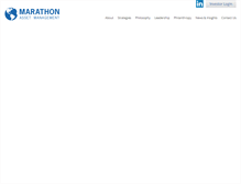 Tablet Screenshot of marathonfund.com